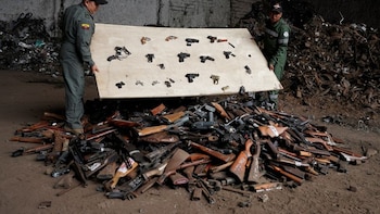 Ecuador marca un máximo histórico en decomisos de armas ilegales