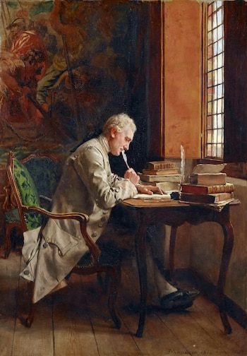 “Un poeta”, pintura de Jean-Louis-Ernest Meissonier (1815-1891)