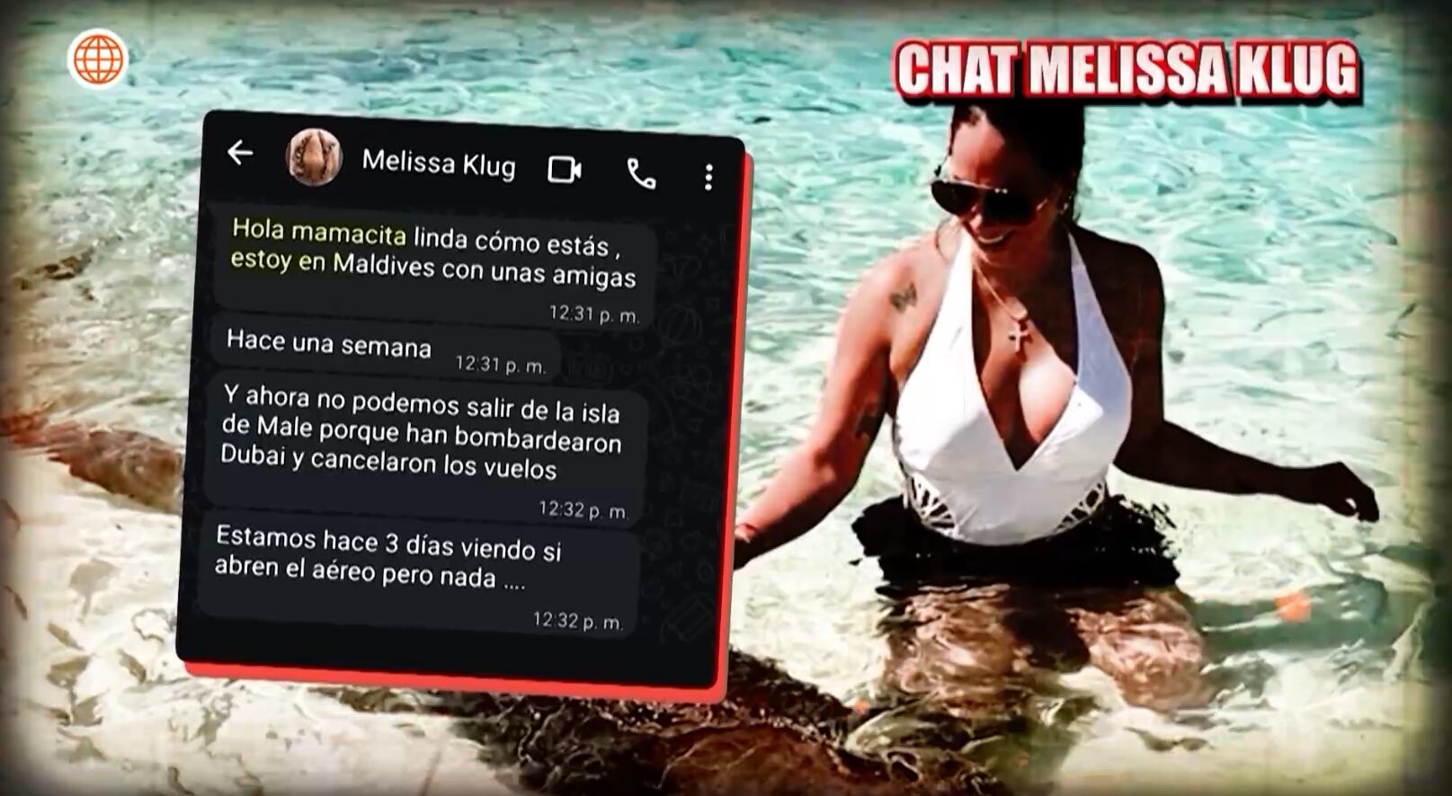 Melissa Klug expresa su deseo de volver a Perú y destaca la angustia de estar separada de su familia debido al conflicto internacional. (Captura de video)