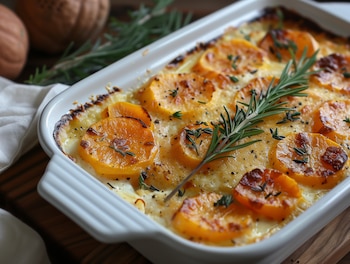 Calabaza gratinada al horno - Adobe Stock