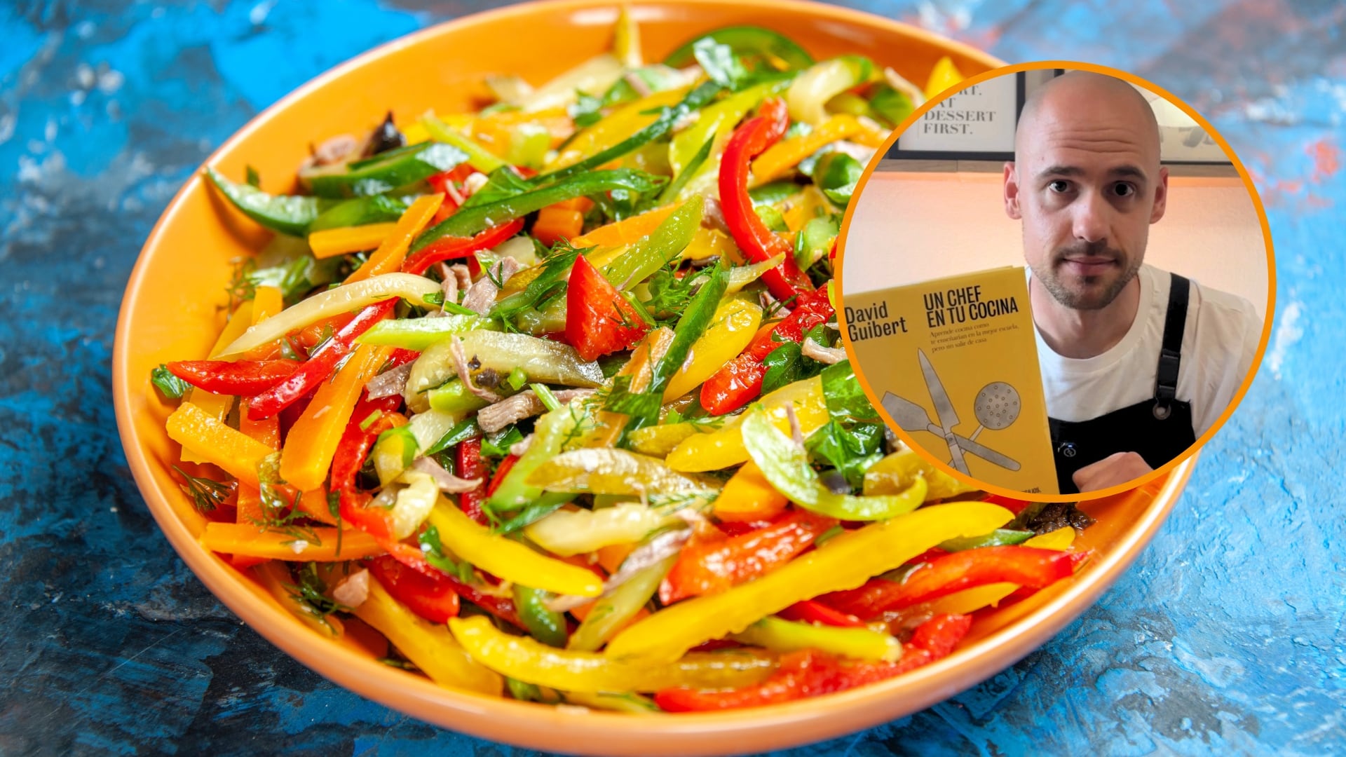 David Guibert, chef: “Un fallo muy común al cocinar verduras y carnes a la plancha es añadir el aceite a la sartén; es mejor añadirlo al alimento”
