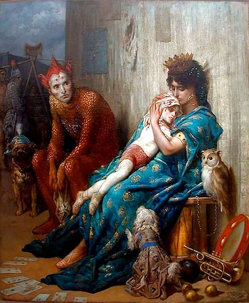 "Los saltimbanquis", de Gustave Doré,