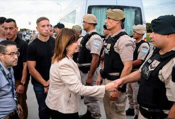 La ministra Patricia Bullrich durante