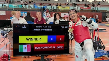 Fabiola Villegas brilla con medalla de oro en el Abierto de Taekwondo