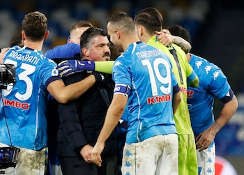 Gennaro Gattuso celebra con sus