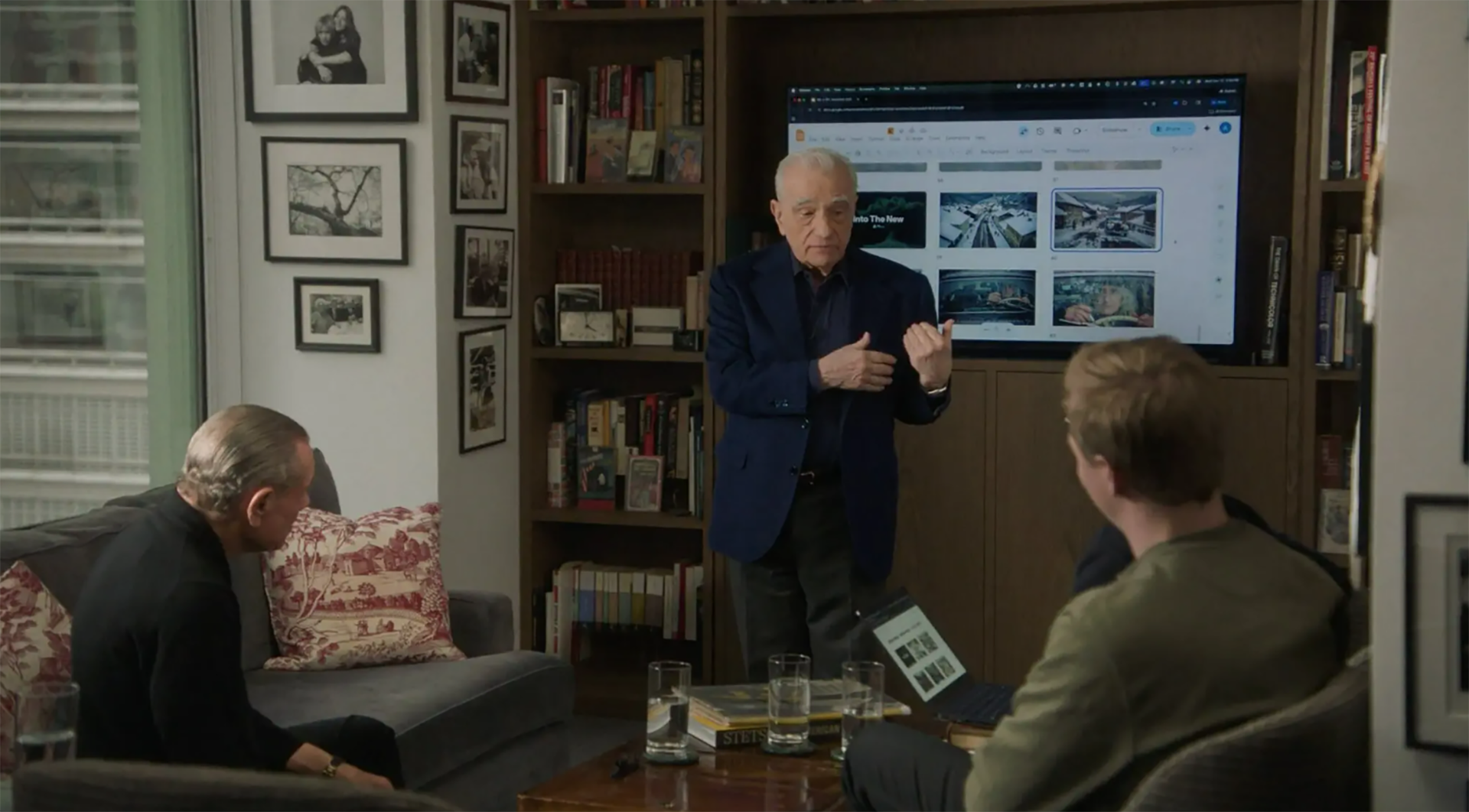 Captura de pantalla del video en el que Martin Scorsese explica cómo utilizó la tecnología de Black Forest Labs durante la preproducción de una nueva película (Sikelia Productions)