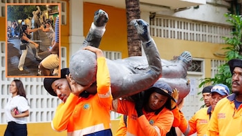 Apareció la turista que dañó la escultura del cura Umaña en Cartagena y pidió disculpas: “No soy una mala persona”