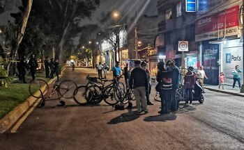 Varios ciclistas realizaron un bloqueo
