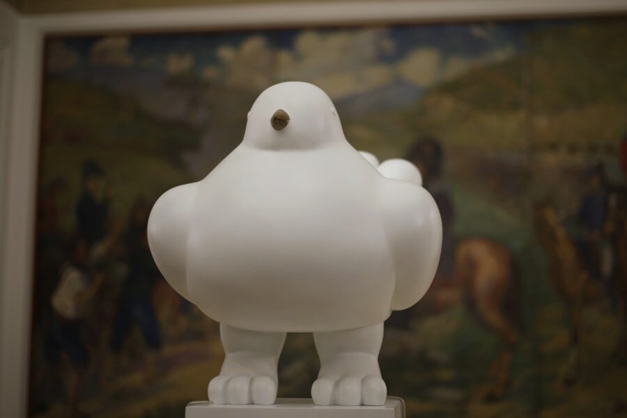 La obra está expuesta en el Museo Nacional de Bogotá, tras permanecer en la Casa de Nariño durante el gobierno de Gustavo Petro - crédito Álvaro Tavera/Colprensa