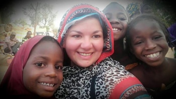 Las niñas nigerinas con las