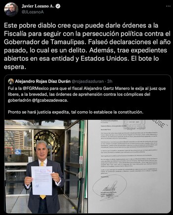 Aseguró que "el bote lo