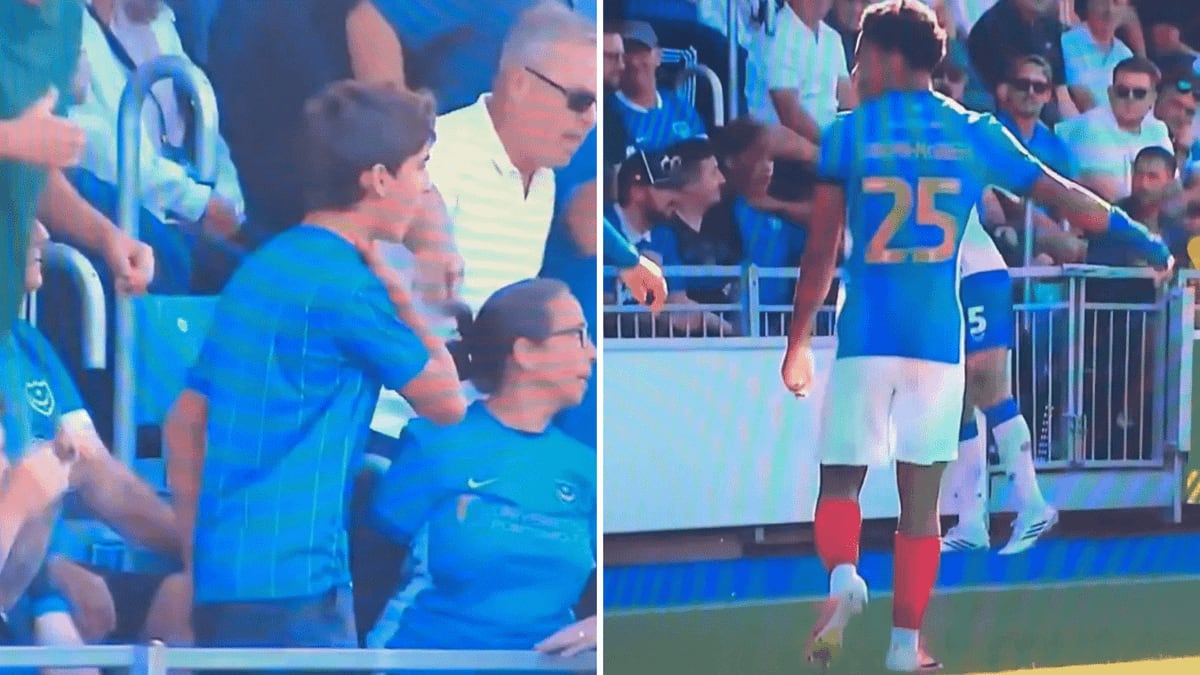 El futbolista del Cardiff City Krystian Bielik agredió a un joven aficionado del Portsmouth durante un partido de la segunda división de Inglaterra