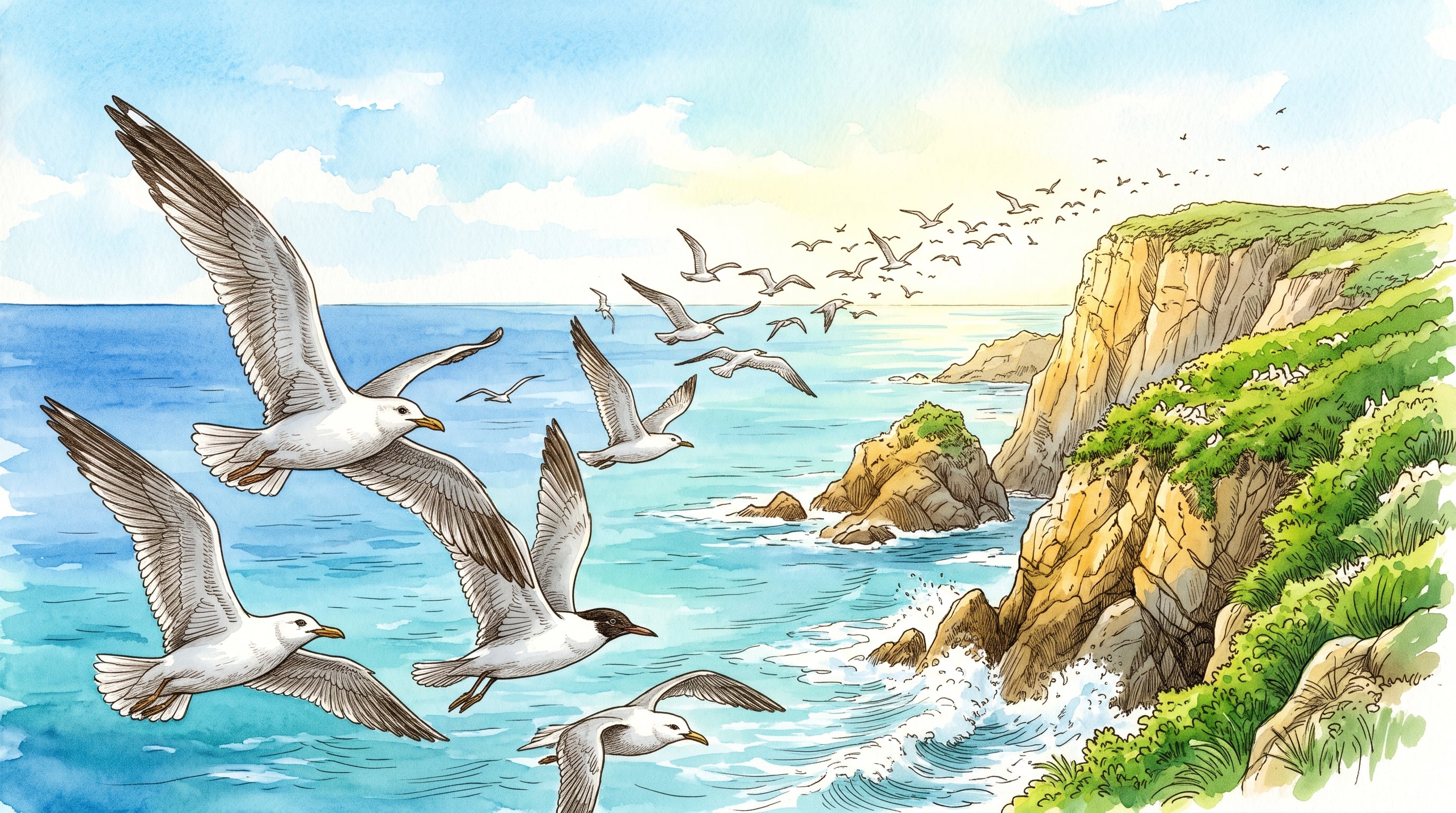 Las lluvias y las mareas arrastran las deyecciones de las aves costeras hacia el mar para nutrir arrecifes de coral y peces. (Imagen Ilustrativa Infobae)