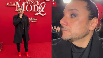 Novia de Esteban Macías le eligió unos tacones de aguja para la alfombra de El Diablo Viste a la Moda 2 y así desfiló