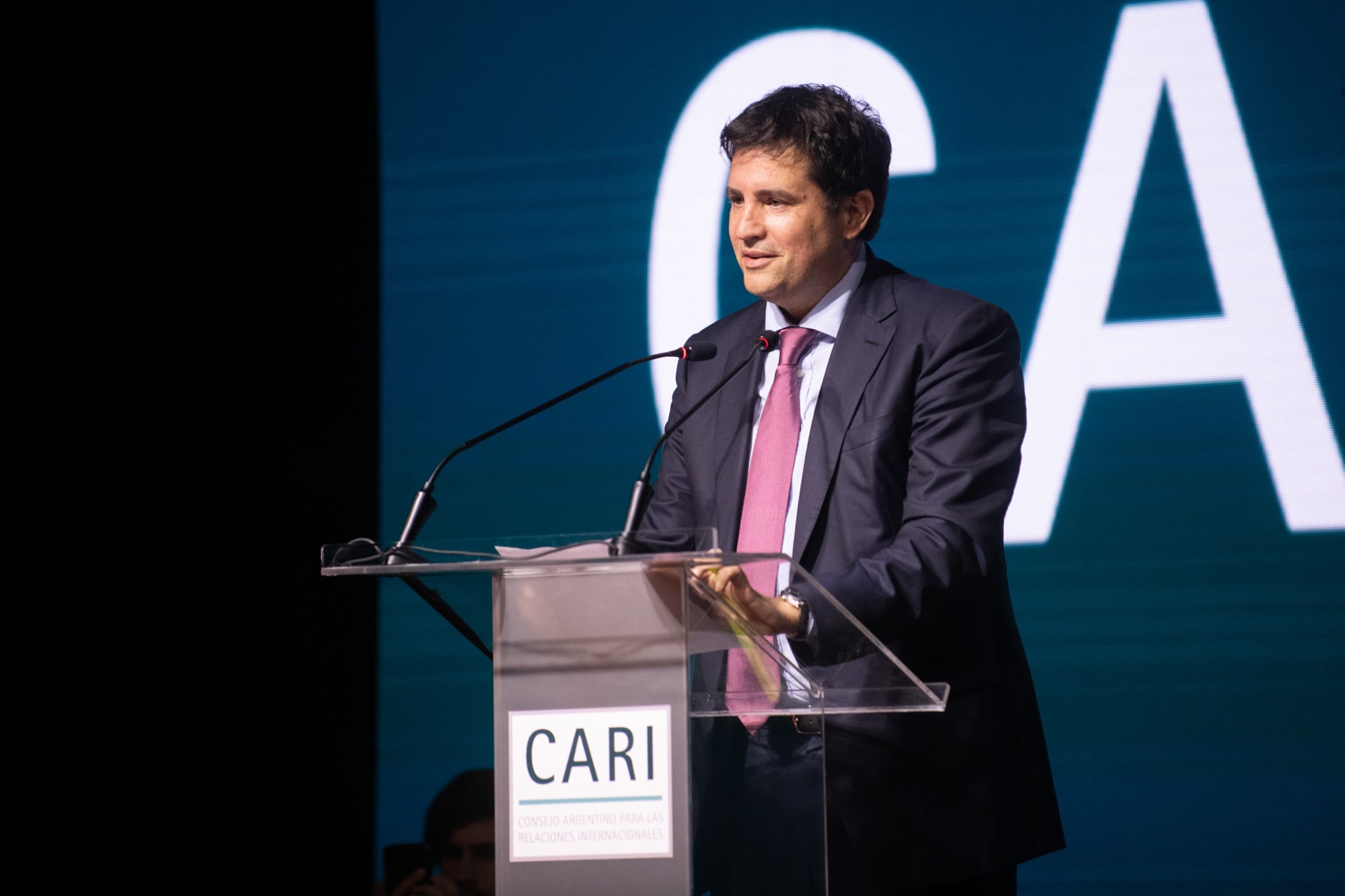 El presidente del CARI, Francisco de Santibañes