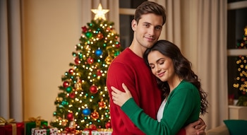 Una pareja comparte un cálido