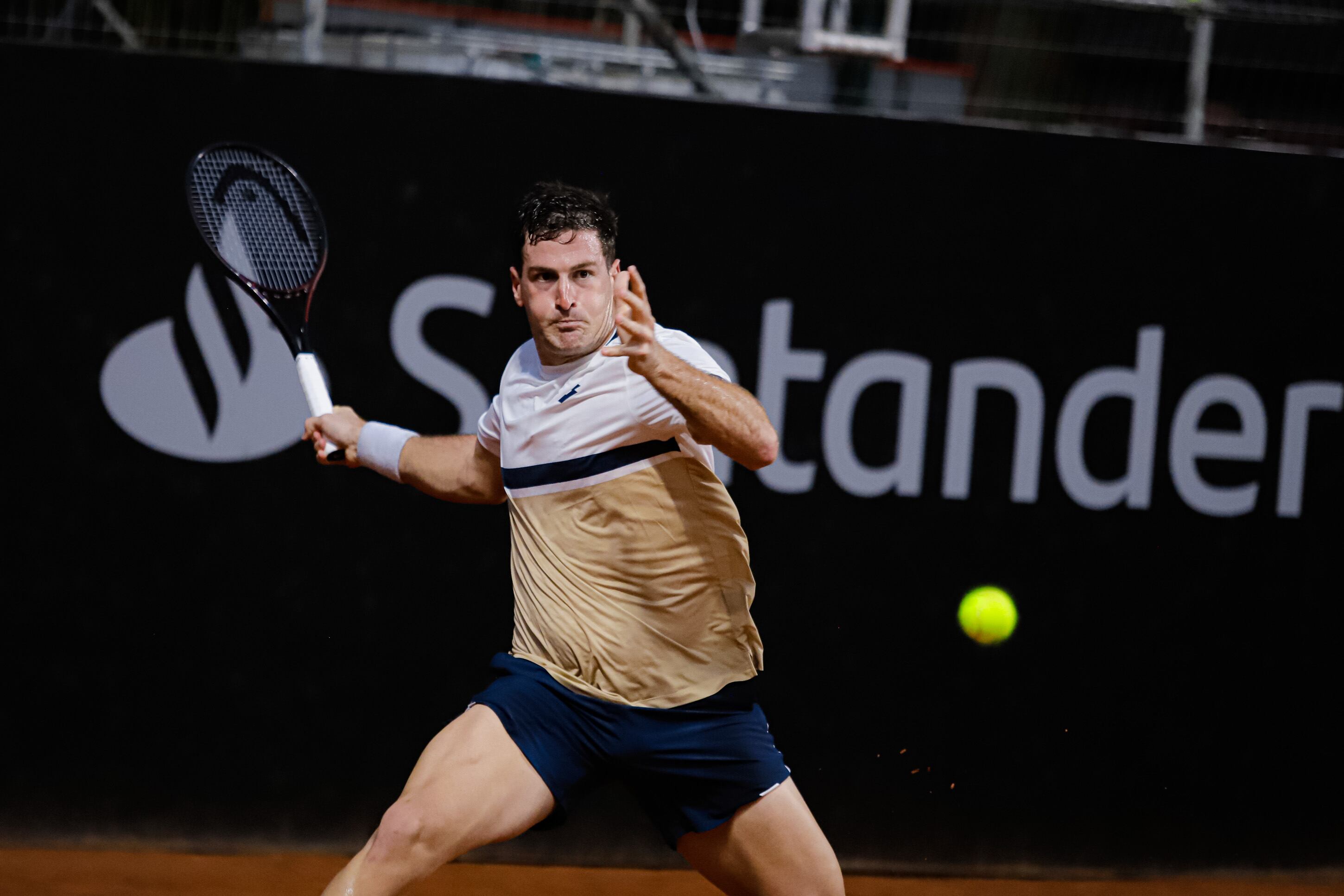 Federico Gómez clasificó a los cuartos de final del AAT Challenger Santander edición Villa María (Foto: Omar Rasjido / Prensa AAT)