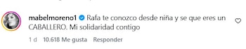 Mabel Moreno expresó su solidaridad con Rafael Poveda en Instagram y vinculó su postura al conocimiento personal que tiene del periodista - crédito @soyrafaelpoveda/IG