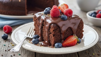 Pastel de chocolate en sartén: