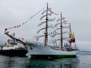 El buque escuela Gloria, de