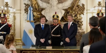 La jura en Casa Rosada.