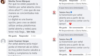 Usuarios reclaman que Teletón no se trasmite en señal abierta - Perú- 9 de septiembre - Instagram.