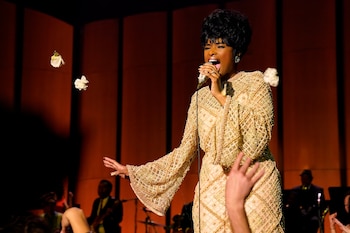 Fotografía cedida este martes por Metro Goldwyn Mayer Pictures en la que se registró a la actriz Jennifer Hudson, al encarnar a Aretha Franklin, en una escena de la película "Respect". EFE/Quantrell D. Colbert/Metro Goldwyn Mayer Pictures