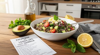 La ensalada de lentejas con