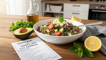 Receta de ensalada de lentejas