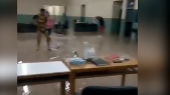 VIDEO: se inundó un centro