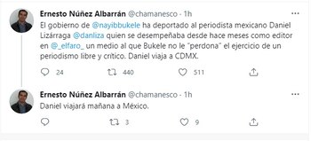 Bukele periodista mexicano