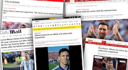 “Bombazo” y una burla de mal gusto de Inglaterra: las portadas de los medios del mundo tras el retiro de Messi de la Selección