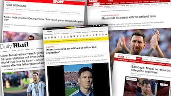“Bombazo” y una burla de mal gusto de Inglaterra: las portadas de los medios del mundo tras el retiro de Messi de la Selección