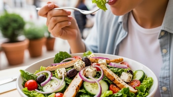 Receta de ensalada mediterránea, rápida