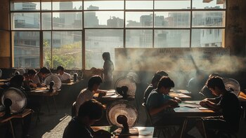 El calor extremo en escuelas