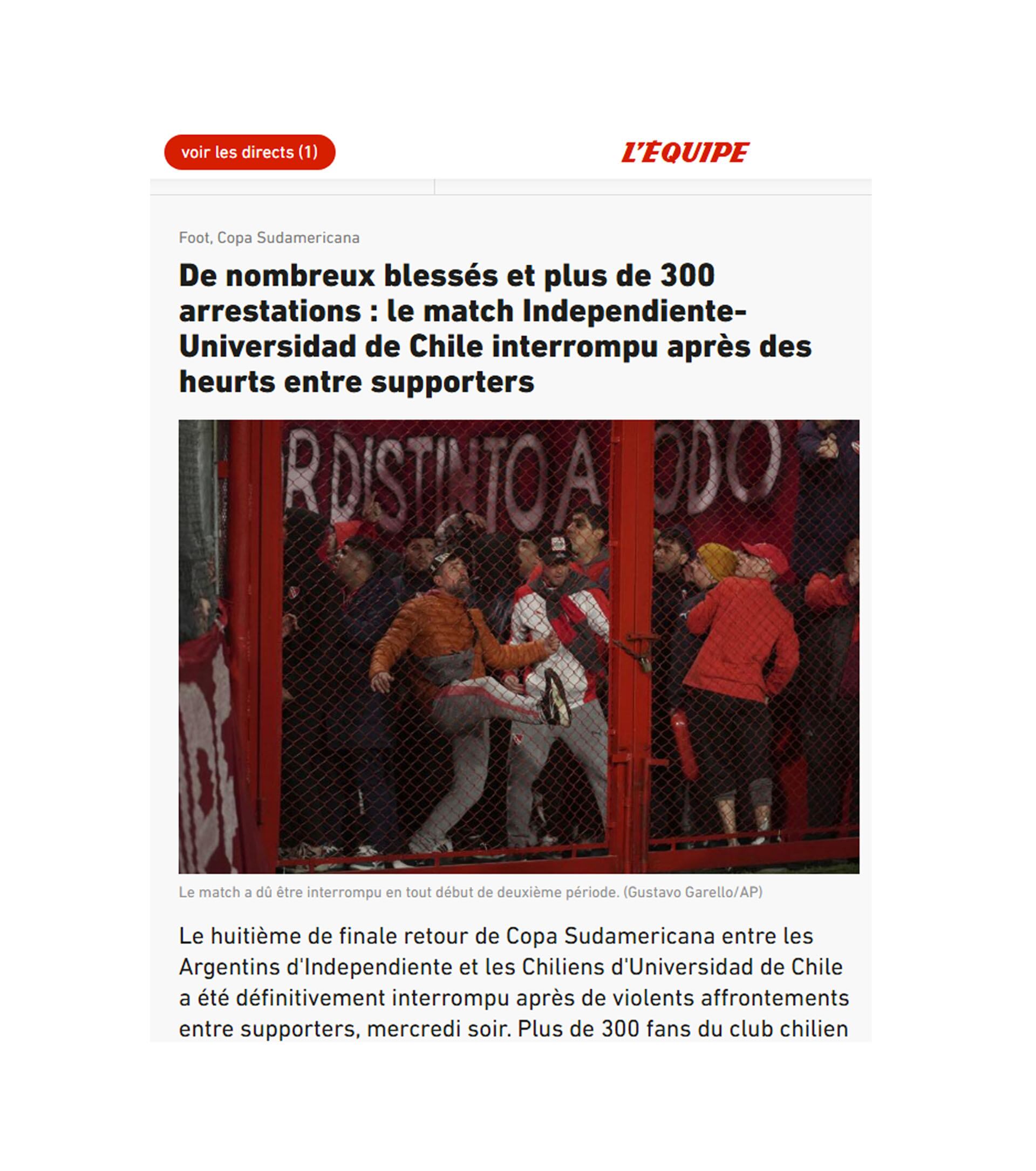 La reacción del diario L