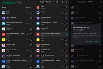 Gestión de aplicaciones instaladas y