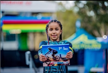 Sophia Larrota entrena a Bucaramanga y espera seguir desarrollando su carrera deportiva en la ciudad de Bucaramanga - crédito Instagram/@films_bymuni