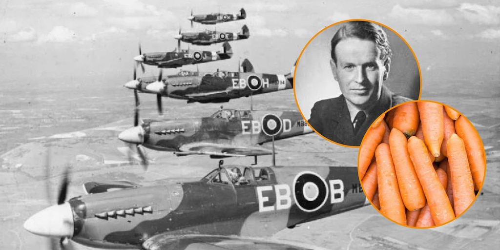 Las zanahorias son buenas para la vista? El mito que creó un piloto británico en la Segunda Guerra Mundial para engañar a los nazis