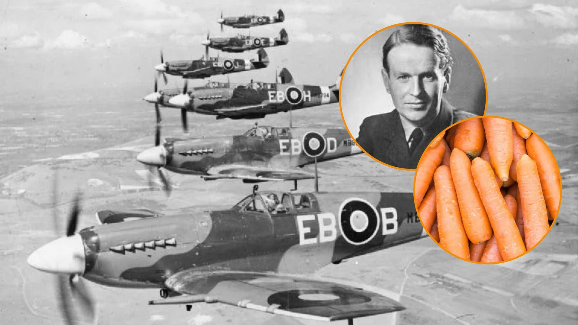 ¿Las zanahorias son buenas para la vista? El mito que creó un piloto británico en la Segunda Guerra Mundial para engañar a los nazis