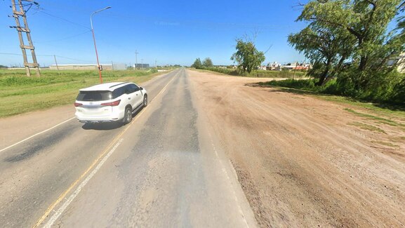 Aftermath of the fiery crash in Monte Maíz, Argentina.