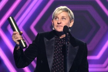 Ellen DeGeneres se mostró feliz