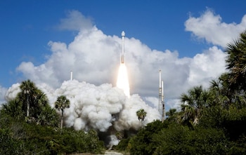 Un cohete Atlas V de United Launch Alliance, que transporta a dos astronautas a bordo del Starliner-1 Crew Flight Test (CFT) de Boeing, fue lanzado en una misión a la Estación Espacial Internacional, en Cabo Cañaveral, Florida, el 5 de junio de 2024 (REUTERS/Joe Skipper)