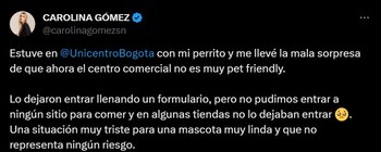 Carolina Gómez dice que tuvo