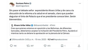 Con esta publicación, el presidente