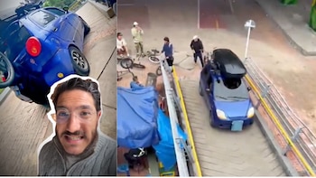 Concejal arremetió contra conductor que intentó pasar un puente peatonal en carro: “Imbécil. HDP”