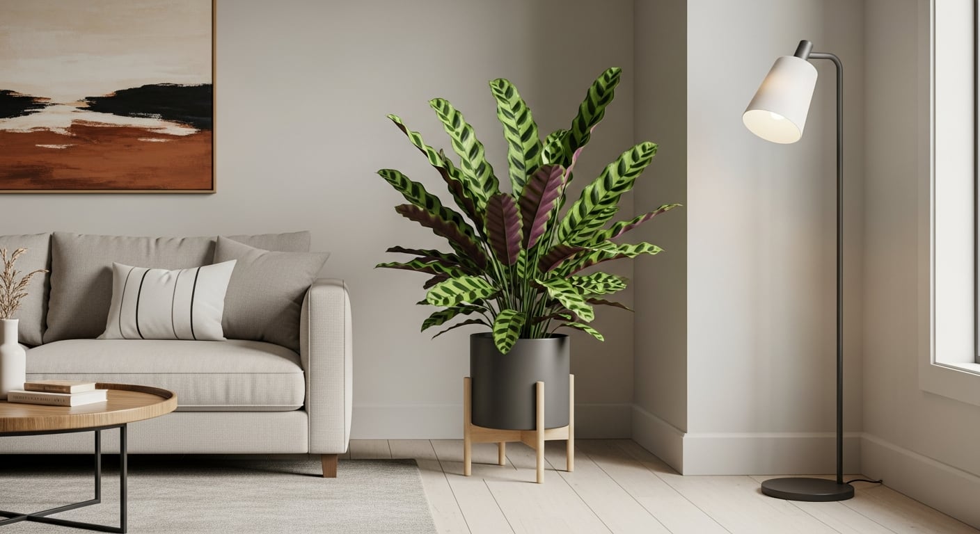 La calathea conserva su atractivo follaje cuando recibe luz indirecta y una humedad estable. (Imagen Ilustrativa Infobae)