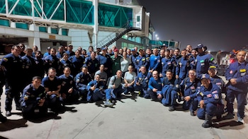 Los rescatistas caleños integraron el equipo USAR COL-1, que apoyó las operaciones de búsqueda y rescate en las zonas afectadas por los terremotos en Venezuela. - crédito @BomberosCali119/X