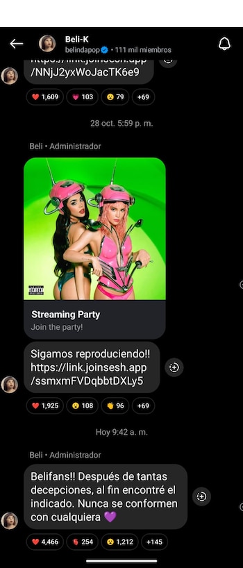 (Captura Canal de Difusión WhatsApp)