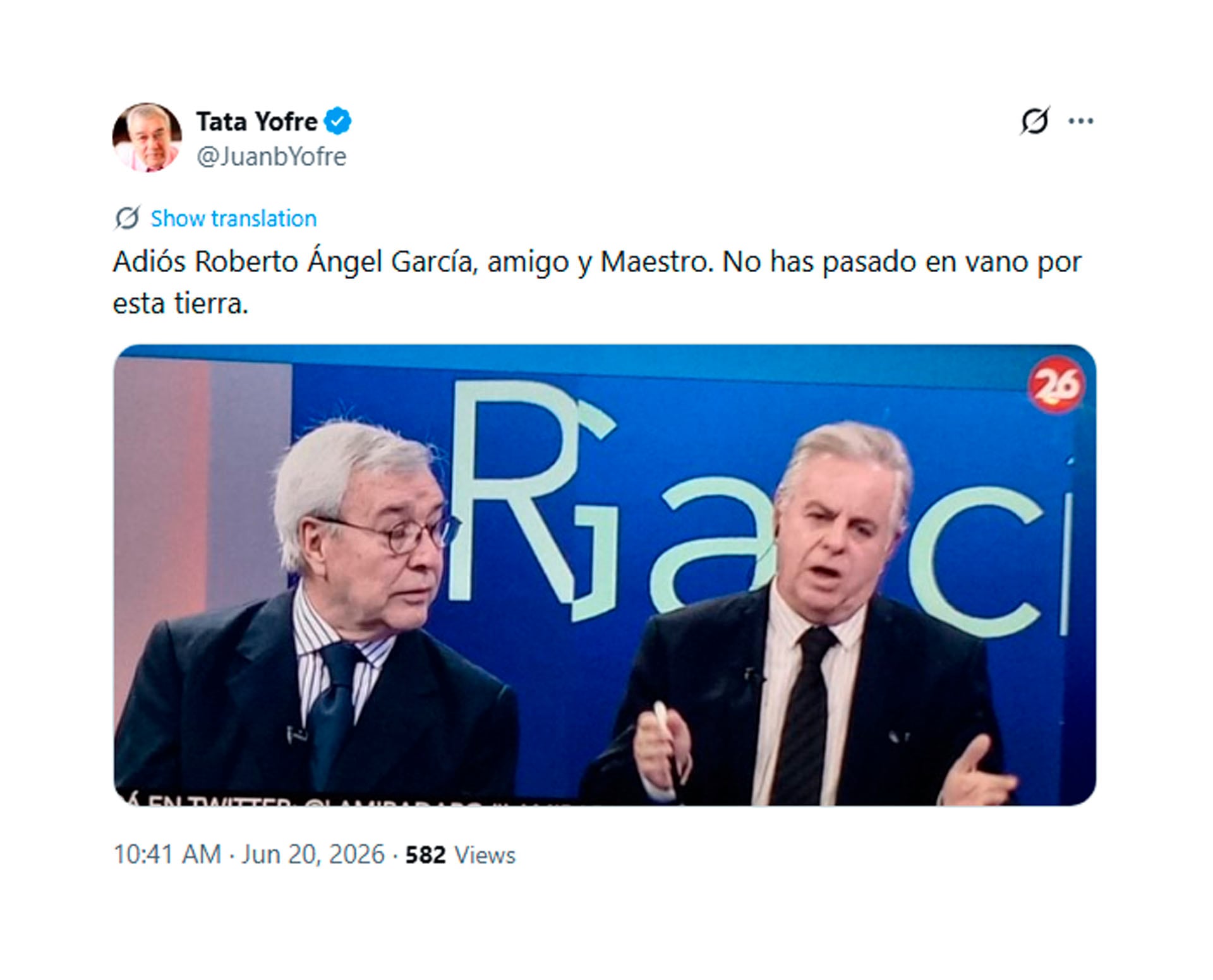 La despedida de Tata Yofre